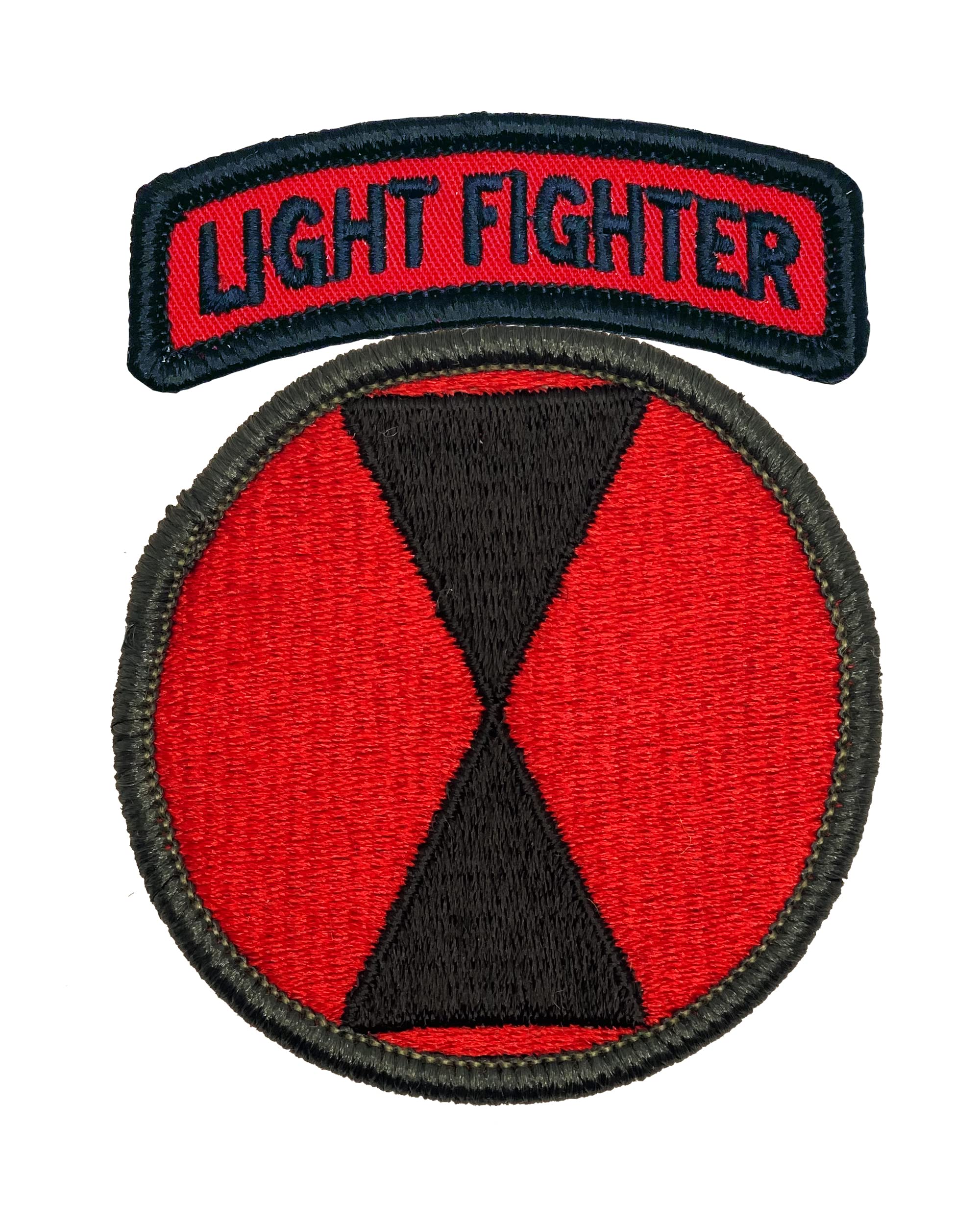 Amazon.com: Bayonet Design - 7th Infantry Division Black & Red